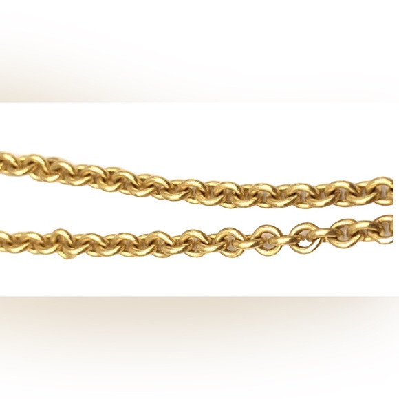 Vintage MMA MET Hinged Gold Tone Faberge Egg Style Pendant Necklace 36.5" - Picture 9 of 11